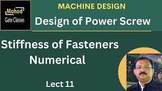 Design of power Screw 11 Stiffness of Fasteners Numerical  1