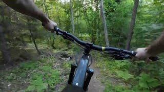 Dackestupet, Virserum. Probably my favorite trail here.  Short but bit spicy  #bikepark #mtb