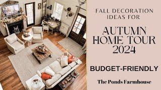 Budget Fall Home Decorations: Autumn Home Tour 2024