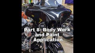 Harley Road King Batwing Fairing Installation Video- Part 8- Body Work and Paint Application