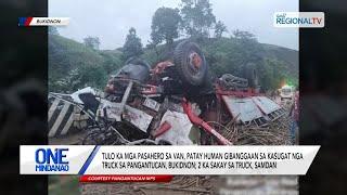 One Mindanao: Tulo ka pasahero sa van, patay human gibanggaan sa kasugat nga truck sa Bukidnon