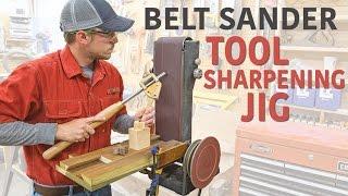 Sharpen Turning Tools On A Belt Sander