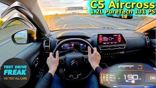 2024 Citroen C5 Aircross PureTech 130 131 PS TOP SPEED AUTOBAHN DRIVE POV