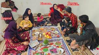 On Nowruz, Isa and Afsaneh go to Asghar and Zeinab's family.