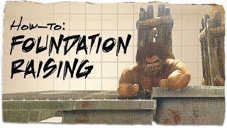 How to lower & raise foundations by the same amount | ARK: Survival Evolved | Building Tips