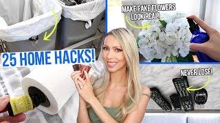 25 LIFE CHANGING HOME HACKS!