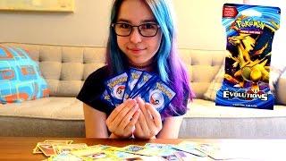 OPENING 5 POKEMON XY EVOLUTIONS BOOSTER PACKS | RADIOJH AUDREY