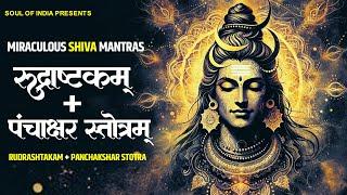 Rudrashtakam + Panchakshar Stotra With Lyrics | Miraculous Shiva Mantras | Lord Shiv Chant | 60 MINS