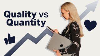 When to Focus on Quantity vs Quality in Social Media Marketing | QUALITY vs QUANTITY | sumea social