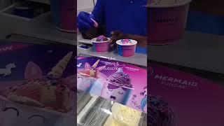 Baskin Robbins| unicorn & mermaid toppings| #shorts #viral #icecream