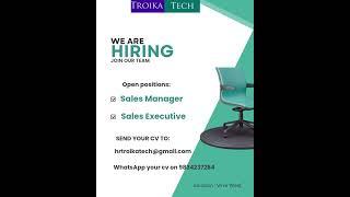 We are hiring in Troika Tech Services