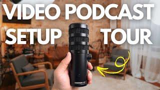 How I Built My Video Podcasting Studio - Complete Tour and Gear Walk-Through (2024)