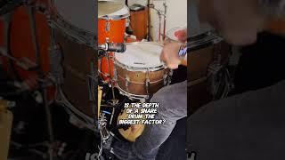 Does the depth of a snare drum really matter? #shorts #short #snaredrum #sound #tune #tuning #drums