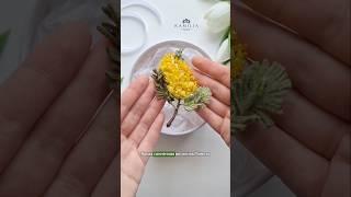 Возможен повтор - обращайтесь в лс моих соц.сетей ️ #брошьсвоимируками #мимоза #брошьцветок #броши