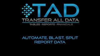 Automate Blast Split Report Data