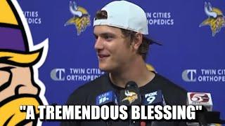 JJ McCarthy's First Week of OTAs Press Conference: "A Tremendous Blessing"