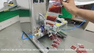 form fill seal machine | ffs machine for ketchup | Sause oil cream paste liquid pouch packing m/c