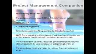 Project Management Companion - Project Delivery Steps Stage 2 - Develop the Project Plan