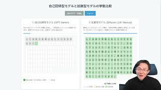 Mercuryの拡散型LLMの動きと、他のLLMの違いがわかるデモをつくった。Claudeが賢いのと、Mercuryが激速で結構すごいのでダブル感動