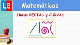 Líneas RECTAS y CURVAS para niños ‍ PRIMARIA