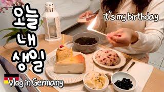 외롭고 쓸쓸한 독일에서 나혼자 짠내 폴폴 생일파티 했다 | How to celebrate birthday alone in Germany