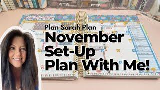 November Set-Up Plan With Me! | Month View | Dashboard | Notes Pages