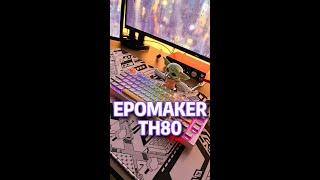 Estava procurando um teclado mecânico com switch BLUE e ACHEI! O brabo TH80 da Epomaker #shorts