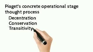 学龄儿童思维发展特点:Piaget concrete operational thought process