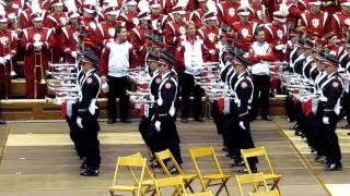 Ohio State University Marching Band Ramp Entry at Skull Session. OSU vs IU. 11 5 2011