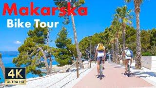 Makarska Riviera  Croatia 4K Bike Tour Makarska Baska Voda Brela 2022