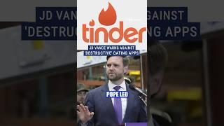 VP Vance, Pope Leo XIV talk online dating problems #foxnews #news #us #shorts #socialmedia #dating