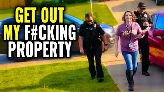 When Dumb Cops Get OWNED By Educated Citizens! Police Kicked Out, ID Refusal & Walk Of Shame! 1Audit