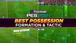 BEST POSSESSION FORMATION & TACTIC | PES 2021