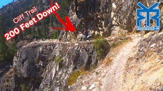 Dirtbikes Ride Cliff Edge Up River | Deadliest Idaho Enduro Motorcycle Trail