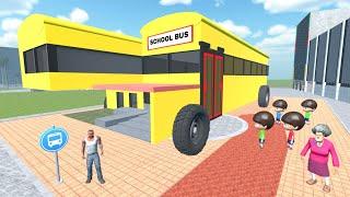 Franklin Change House to School Bus in Indian Bike Driving 3D