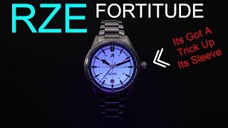 RZE Fortitude All Titanium Automatic Pilots Watch - Fully Lumed Dial and For A Great Price
