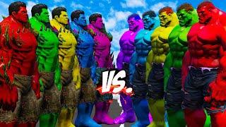 TEAM HELL HULK COLOR VS TEAM HULK RIVALS DREADNOT COLOR - HULK BATTLE - EPIC SUPERHEROES WAR