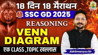 Complete Venn Diagram in One Shot | SSC GD Exam | 18 Din 18 Marathon | Reasoning by Abhimanyu Sir