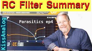 RC filter analysis and capacitor parasitics