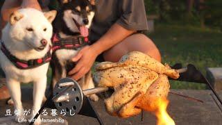 愛犬といただく極上シャモの丸焼きが最高でした【福島県川俣町】