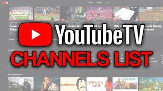 YouTube TV Channels List (2024)