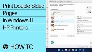 How do I print double-sided pages in Windows 11 | HP Printers | HP Support