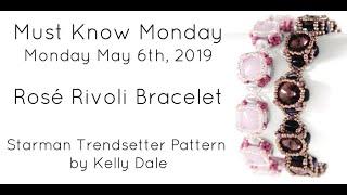 Rosé Rivoli Bracelet  (Jewelry Making) Off the Beaded Path