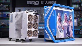 「BRO」4K PC Build Asus ROG Hyperion GR701 With Eiszeit Cooler .华硕玩家国度创世神机蓝白压缩机#pcbuild #EiszeitCooler