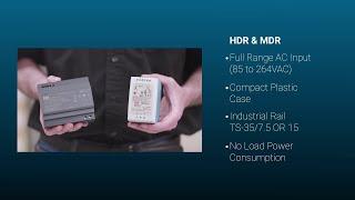 MEAN WELL DIN Rail Power Supplies - HDR & MDR Series