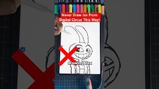 Never Draw Jax THIS Way!  Digital Circus #art #shorts #amazingdigitalcircus