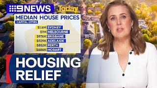 Relief for home buyers as house prices stall | 9 News Australia