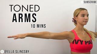 10 MINS TONED ARMS WORKOUT! AT HOME, NO EQUIPMENT