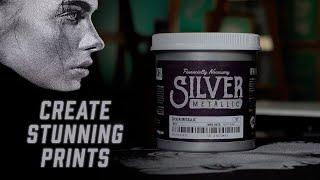 How to create shimmering prints with FN-INK™ Metallic Silver