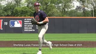 Shortstop Lucas Franco Cinco Ranch High School Class of 2025